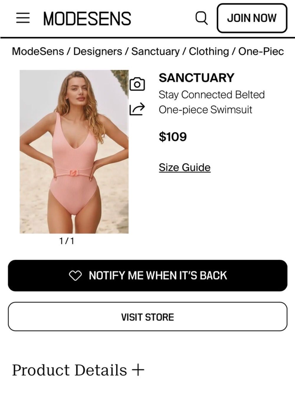 Sanctuary Pink stay connected Ribbed Belted One-Piece Swimsuit
